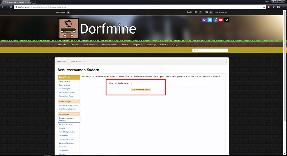 Achtung! Bitte Benutzernamen im Forum ändern!
