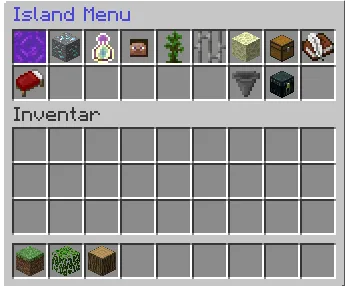 Skyblock Menü