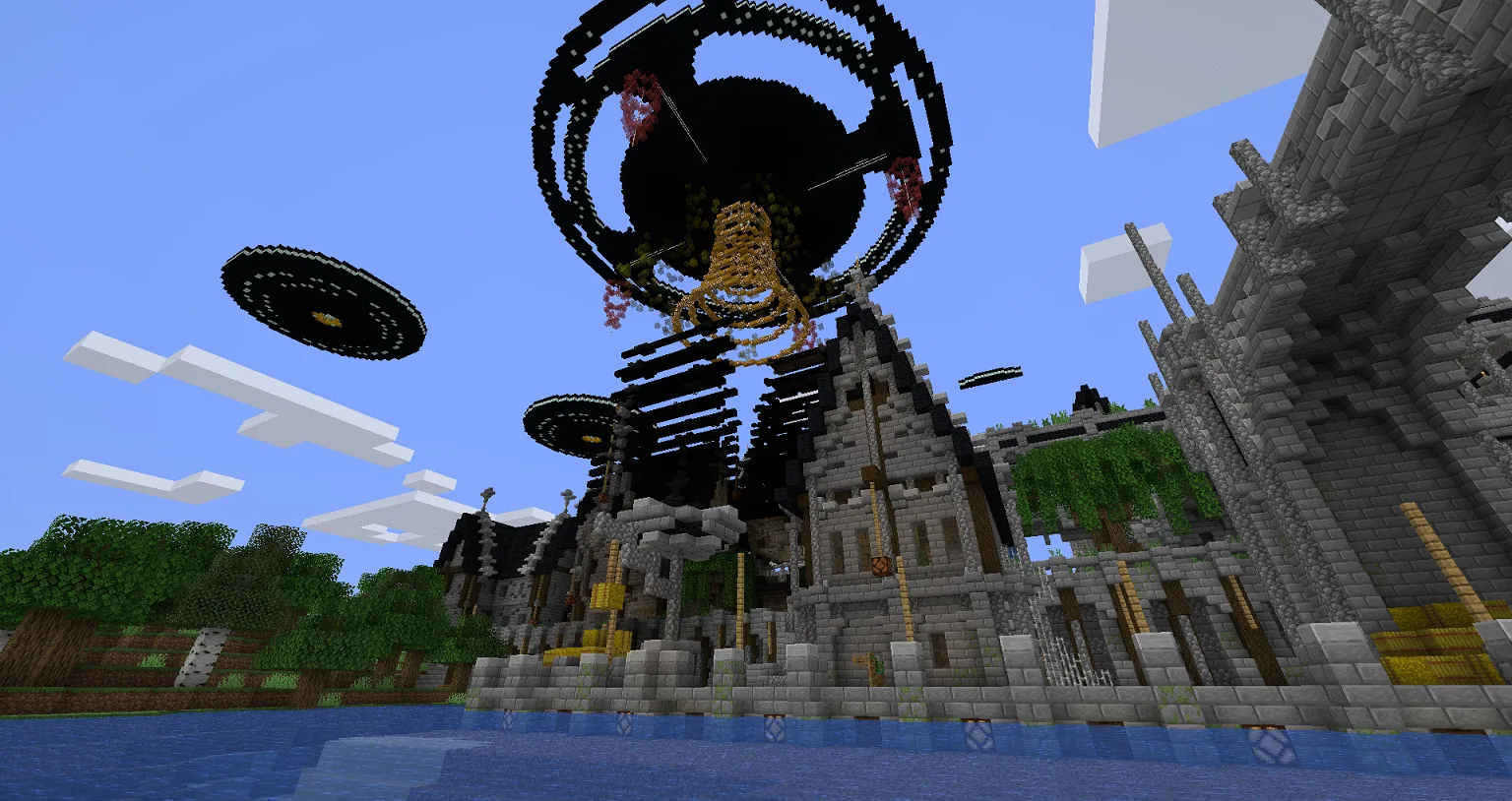 Was soll das?!?! Die Aliens klauen uns unsere Gebäude!!